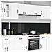 Schienale da cucina 2 pcs Nero 120 x 50 cm vetro temperato - Foto miniatura 2