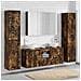 Set di mobili per il bagno 6 pcs Rovere Fumo - Foto miniatura 2