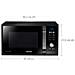MG23F301TCK Forno Microonde con Grill Capacità 23 Litri Potenza 800 Watt Colore Nero - Foto miniatura 4