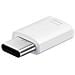 Adattatore Connettore Micro Usb Da Type-c A Micro Bianco Originale - Foto miniatura 1