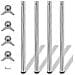 Set 4 Gambe Cromate Per Tavolo Regolabili In Altezza 870 Mm - Foto miniatura 1