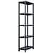 Scaffali 2 Pz 125 Kg 60x30x180 Cm Nero In Plastica - Foto miniatura 2