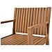 Sedia Da Giardino In Legno Marrone Chiaro Con Cuscino A Foglie Sassari - Foto miniatura 7