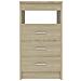 Cassettiera Rovere Sonoma 40x50x76 cm in Legno Multistrato - Foto miniatura 4