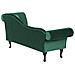 Chaise Longue Per Lato Destro In Velluto Verde Scuro Lattes - Foto miniatura 2