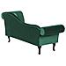 Chaise Longue Per Lato Destro In Velluto Verde Scuro Lattes - Foto miniatura 6