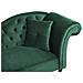 Chaise Longue Per Lato Destro In Velluto Verde Scuro Lattes - Foto miniatura 8