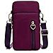 Borsa A Tracolla Per Cellulare Portafoglio Mini Bag Viola - Foto miniatura 4