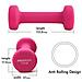 Prkned01k Set Di Pesi Con Manubri, 2 Pezzi, 1 Kg, Rosa - Foto miniatura 7