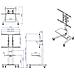 17.99.1165 100" Portable flat panel floor stand Nero base da pavimento per tv a schermo piatto - Foto miniatura 1