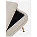 Panca Contenitore Pavlina Beige 80x38x42 Cm - Foto miniatura 2