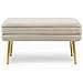 Panca Contenitore Pavlina Beige 80x38x42 Cm - Foto miniatura 5
