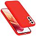 Custodia Compatibile Con Samsung Galaxy S21 In Liquid Rosso - Coperchio Protettivo In Silicone Tpu Flessibile - Foto miniatura 1