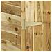 Capanno Giardino Attrezzi 123x45x171cm Pino Massello Impregnato - Foto miniatura 6