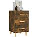 Comodino Rovere Fumo 40x40x66 Cm In Legno Multistrato - Foto miniatura 6