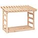 Portalegna 108x64,5x78 Cm In Legno Massello Di Pino - Foto miniatura 2
