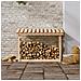 Portalegna 108x64,5x78 Cm In Legno Massello Di Pino - Foto miniatura 3