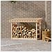 Portalegna 108x64,5x78 Cm In Legno Massello Di Pino - Foto miniatura 1