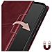 Custodia Per Samsung Galaxy A34 5g Con Portafoglio E Chiusura Magnetica Bordeaux - Foto miniatura 3