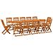 Set da Pranzo da Giardino 13 pz 280x90x75 cm Massello di Acacia - Foto miniatura 1