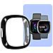 Protezione Nera Con Salvadisplay Per Fitbit Versa 4 E Fitbit Sense 2 - Foto miniatura 3