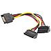 Cavo Di Alimentazione Lanberg Sata Maschio A Due Sata Femmina 15 Cm - Foto miniatura 2