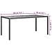Tavolo Da Giardino 190x90x75 Cm Polyrattan Legno Di Acacia Nero - Foto miniatura 1