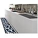 Tappeto Passatoia Cucina Antiscivolo Tessuto Jacquard Disegno Origami Blu 57x280 Blu - Foto miniatura 1