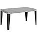 Tavolo Allungabile 90x160/264 Cm Flame Telaio Antracite - Cemento - Foto miniatura 5