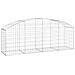 Cesto Gabbione Ad Arco 200x50x60/80 Cm Ferro Zincato - Foto miniatura 1