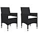 Set Mobili Da Pranzo Per Giardino 5 Pz Nero - Foto miniatura 5