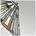 Piantana Tiffany Maybeck Acciaio Bronzo Valiant 2 Luci E27 - Foto miniatura 4