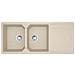 Lavello UBG 621 con 2 Vasche Gocciolatoio Reversibile Dimensioni 1160 x 500 mm Colore Avena - Foto miniatura 1