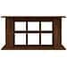 Supporto Acquario 120x40x60 Cm Legno Multistrato Rovere Marrone - Foto miniatura 3