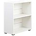 Mobile Mobiletto Libreria A Scaffali 2 Ripiani In Legno Bianco 77x60x31 Cm - Foto miniatura 3