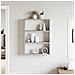 Scaffale A Muro Grigio Cemento 43x9x60 Cm In Truciolato - Foto miniatura 3