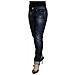 Jeans Denim Casual Da Donna Slim Fit In Cotone Blu - W26 - Foto miniatura 2