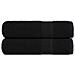 Asciugamani Doccia 2 Pz Neri 70x140 Cm 360 G /m 100% Cotone - Foto miniatura 1