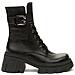 Black Casual Closed Booties Stivaletti Sintetico E Tessile Scarpe Donna Nero Eu 41, 848071/05-01 - Foto miniatura 2