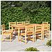 Set da Pranzo per Giardino 9 pz in Legno Massello di Teak - Foto miniatura 8