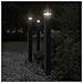 Lampade da Terra per Esterni con Presa 3pz Nere 110cm Alluminio - Foto miniatura 3