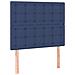 Letto a Molle con Materasso e LED Blu 90x200 cm in Tessuto - Foto miniatura 7