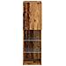 Mobili Porta TV con Luci LED 2 pz Legno Antico 30,5x30x102 cm - Foto miniatura 3