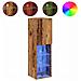 Mobili Porta TV con Luci LED 2 pz Legno Antico 30,5x30x102 cm - Foto miniatura 1