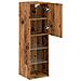 Mobili Porta TV con Luci LED 2 pz Legno Antico 30,5x30x102 cm - Foto miniatura 6