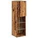 Mobili Porta TV con Luci LED 2 pz Legno Antico 30,5x30x102 cm - Foto miniatura 8