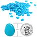 Ciottoli Luminosi Artificiali Da 200 Pezzi Blue - Foto miniatura 4