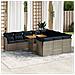 Set Divani Da Giardino 11 Pz Con Cuscini In Polyrattan Grigio - Foto miniatura 1