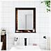 Specchio Bagno Con Ripiano Rovere Fumo 50x12x60 Cm Multistrato - Foto miniatura 3