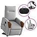 Poltrona Alzapersona Massaggi Elettrica Grigio Nuvola Tessuto - Foto miniatura 8